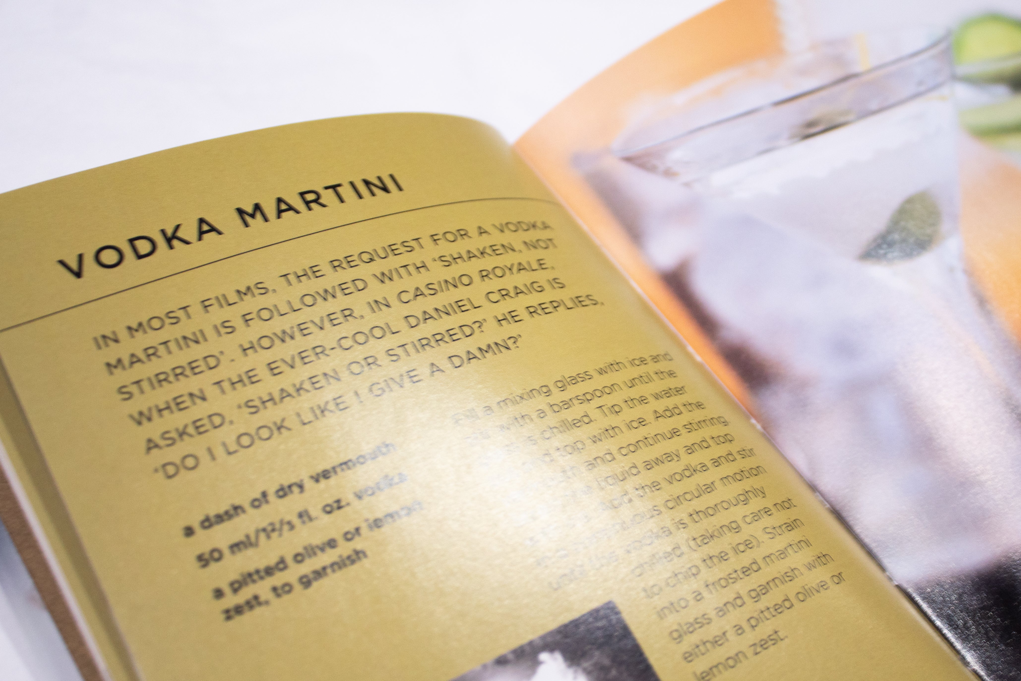 Bond Cocktails: Over 20 classic cocktail recipes