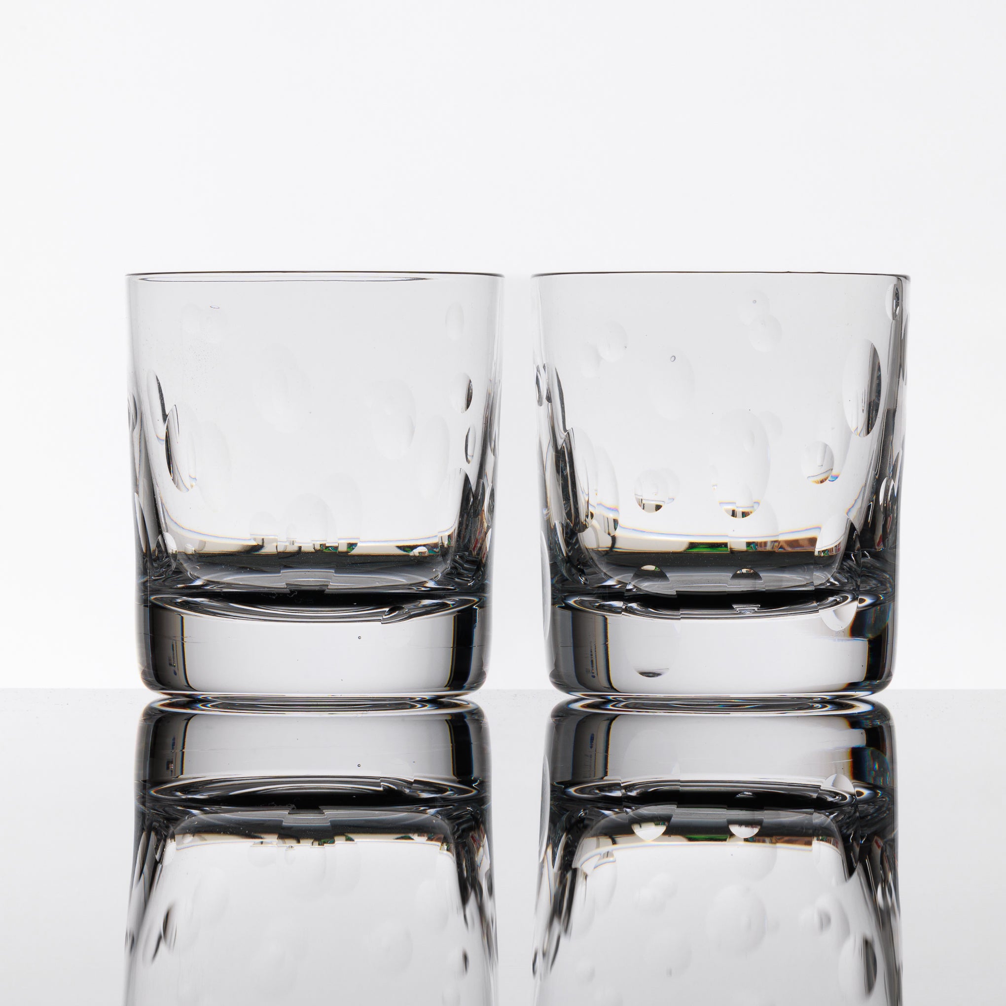 Bubbles - Pair of Double Old Fashioned Whisky Tumblers (The Outlet)