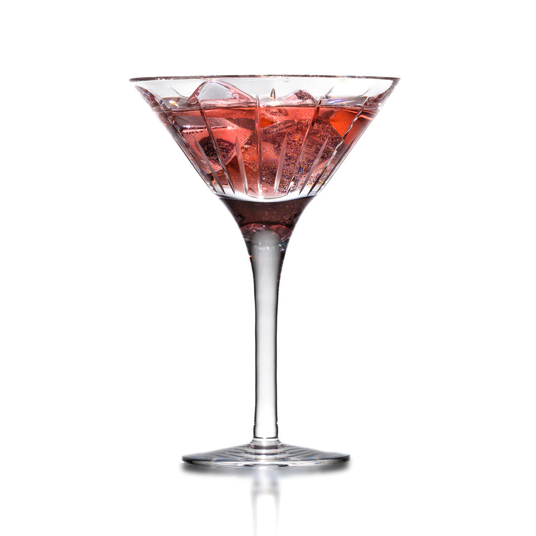 Clear and Grey - Pair of Martini Glasses (The Outlet)