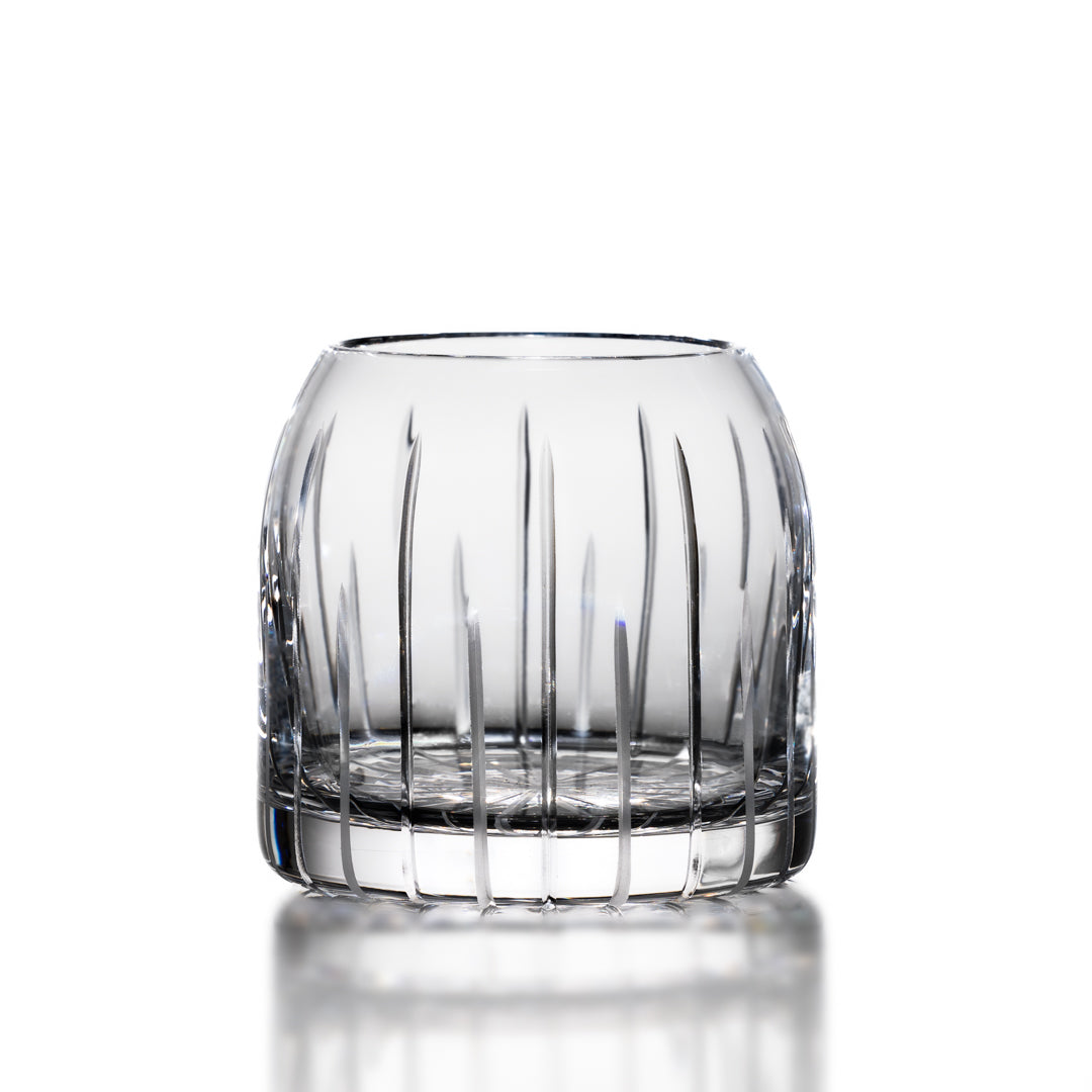 Clear and Grey - Curved Whisky Tumbler