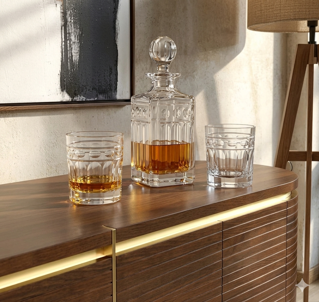 Helvellyn - Square Liqueur Decanter Set