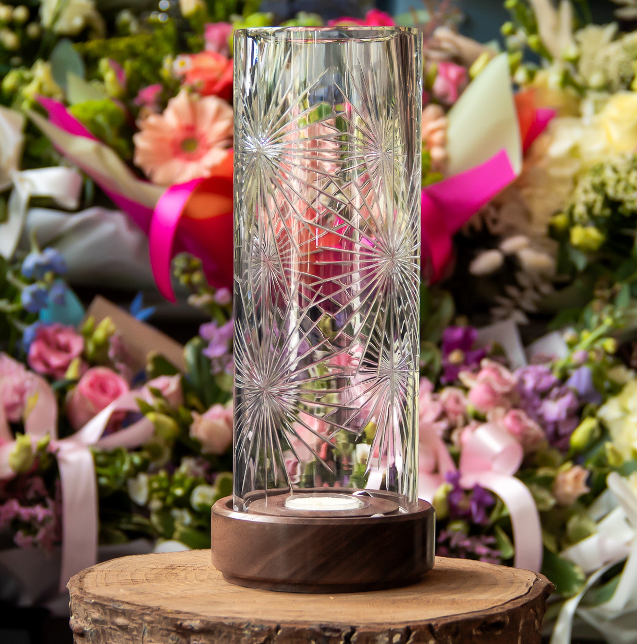 Hurricane Lamp - Large - Starburst