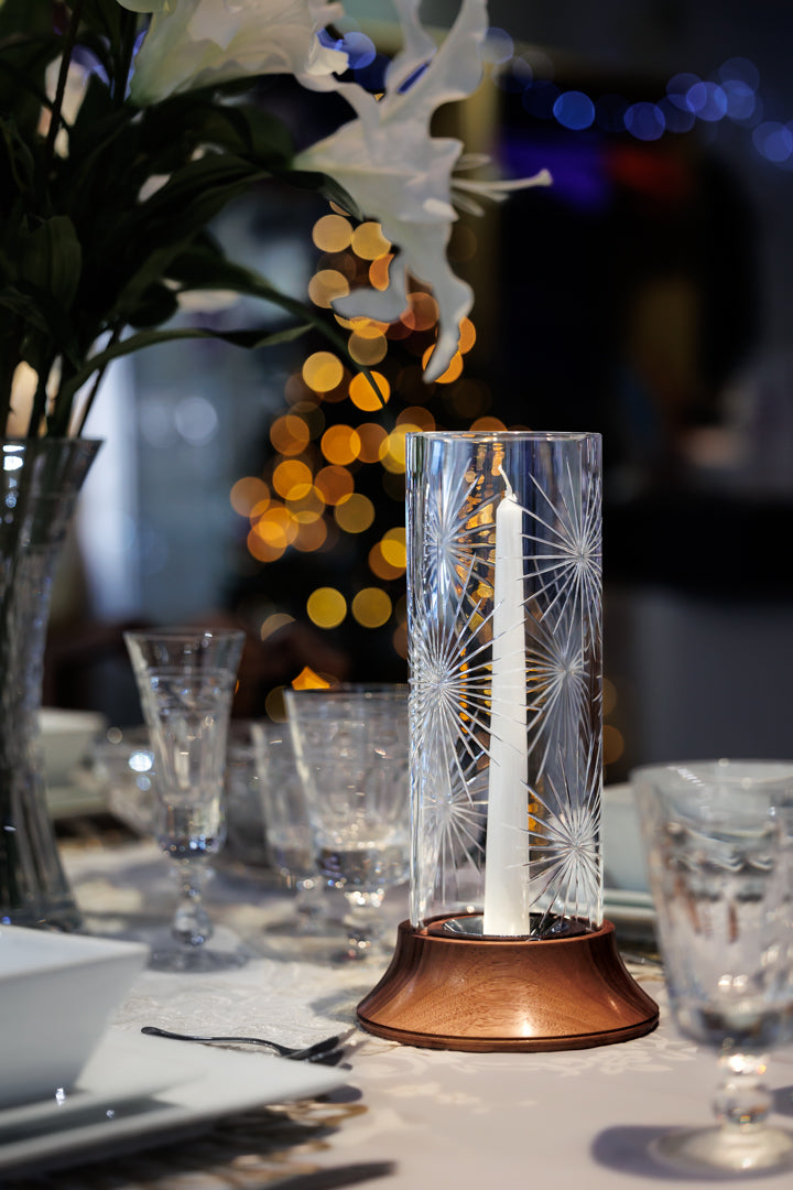 Hurricane Lamp - Large - Starburst
