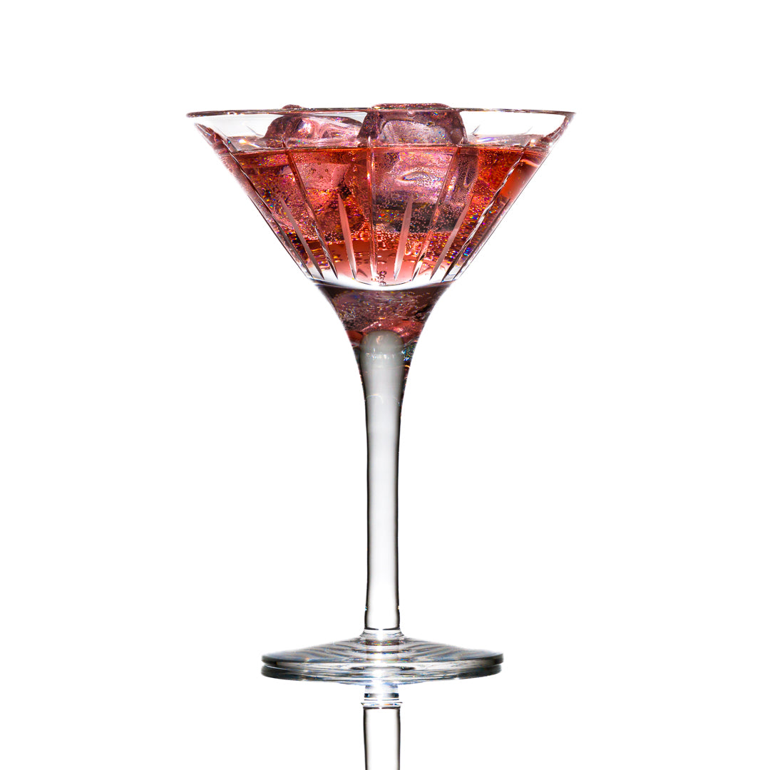 Clear and Grey - Medium Martini Glass (Outlet Stock)