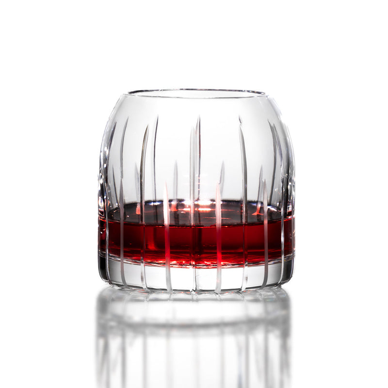 Clear and Grey - Curved Whisky Tumbler