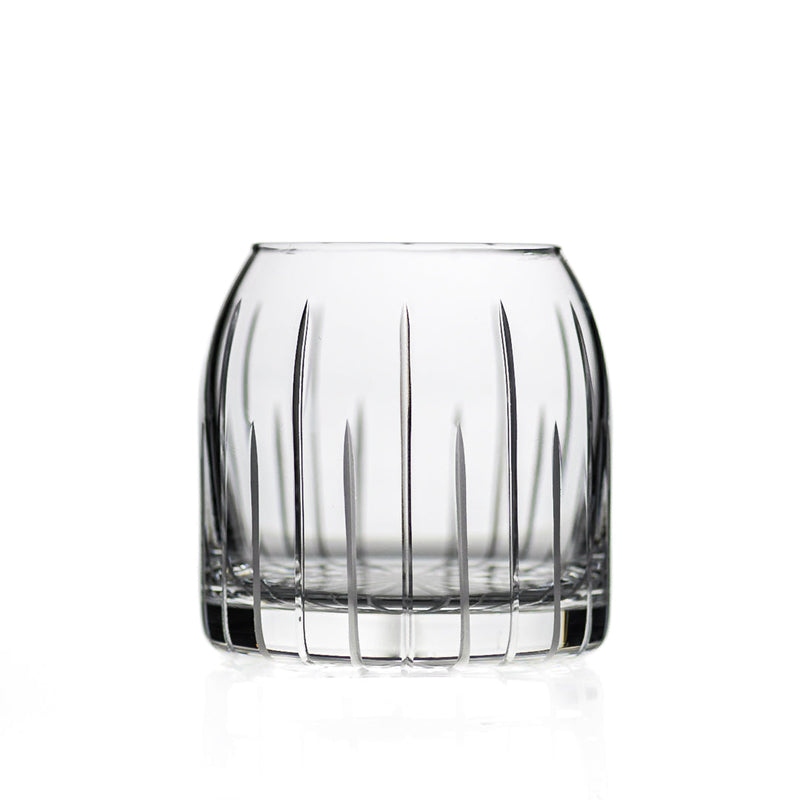 Clear and Grey - Curved Whisky Tumbler