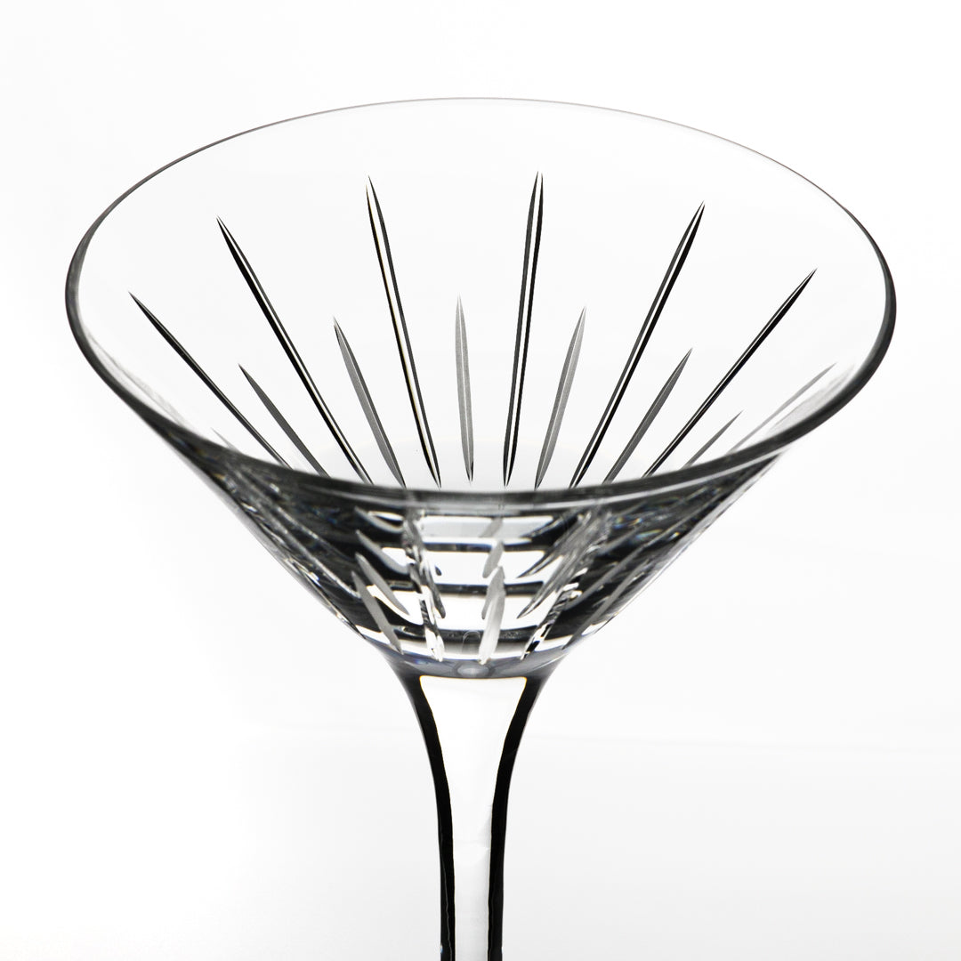 Clear and Grey - Medium Martini Glass (Outlet Stock)