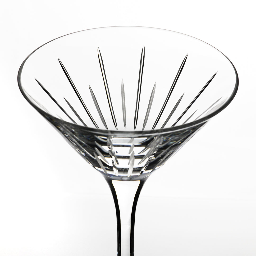 Clear and Grey - Martini Glass