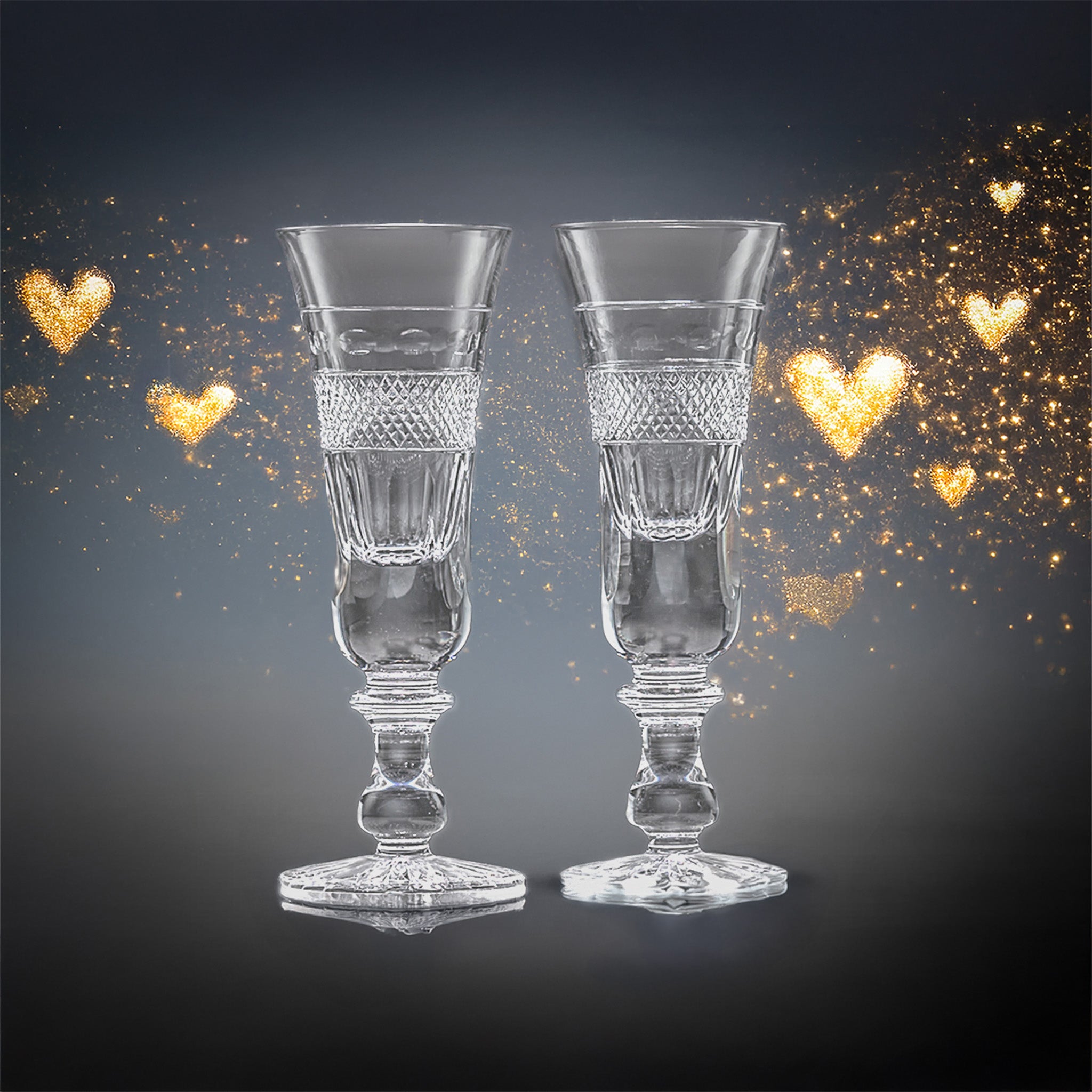 Valentine's Day - Grasmere Vintage Champagne Flutes Gift Set