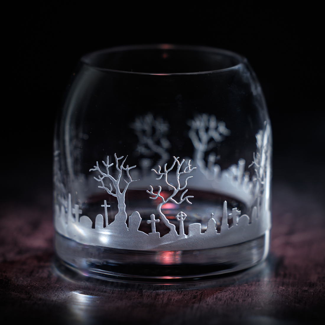 Graveyard at Midnight Tealight Holder