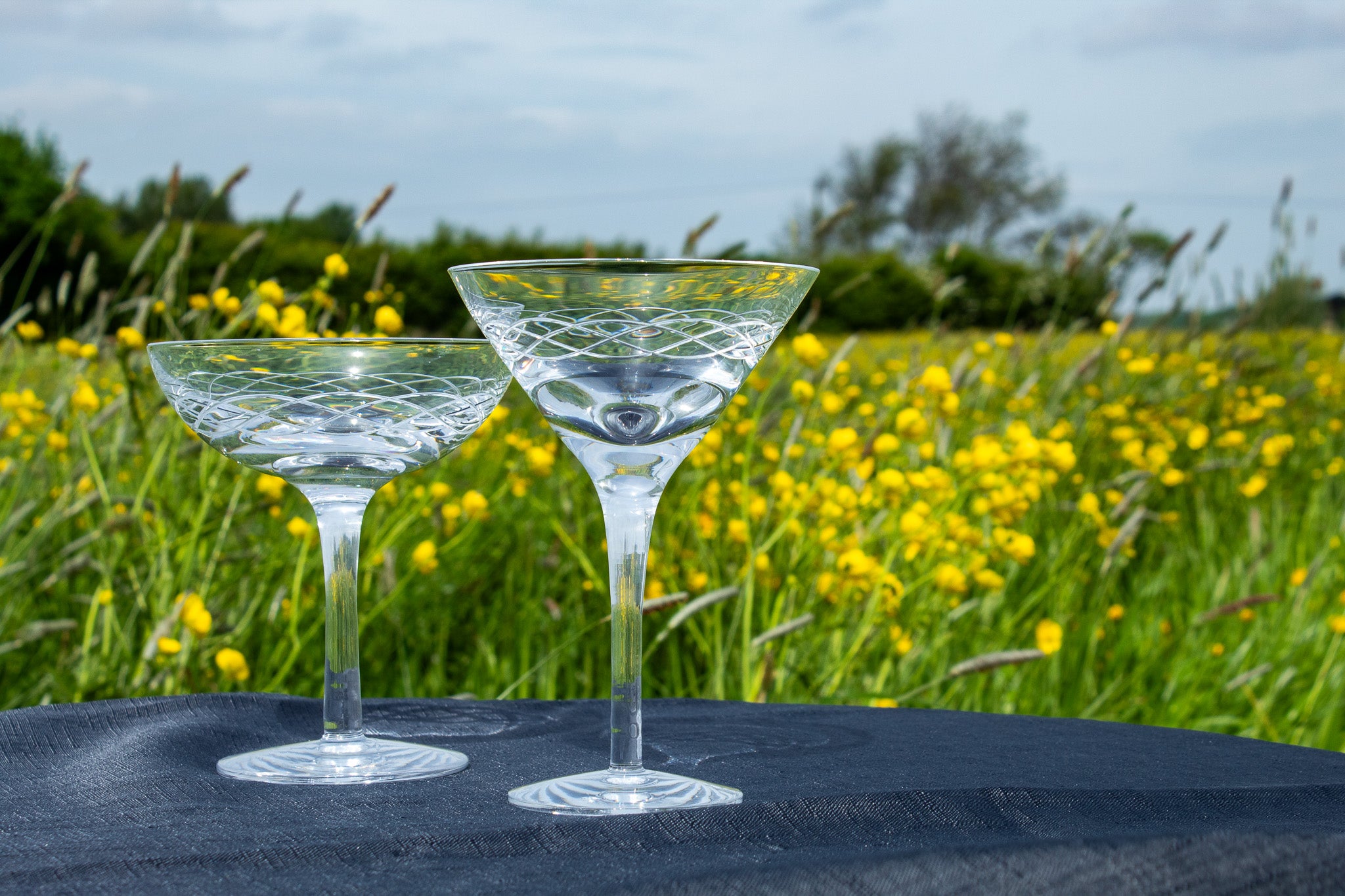 Summer Breeze Martini Glass