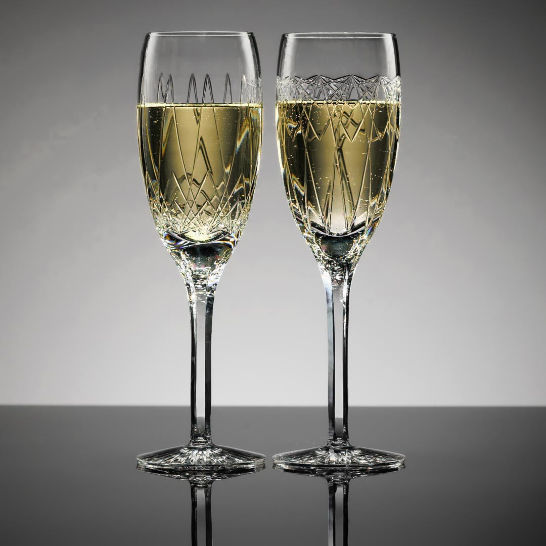 Kaleidoscope - Champagne flutes (PAIR)