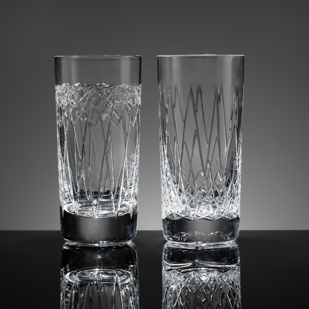 KALEIDOSCOPE - Large Highball glasses (PAIR)