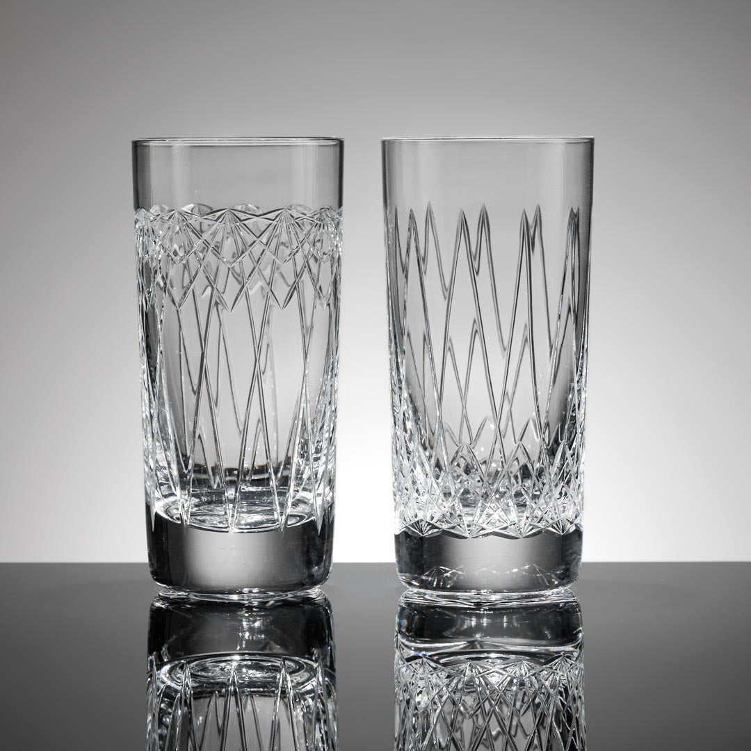 KALEIDOSCOPE - Large Highball glasses (PAIR)