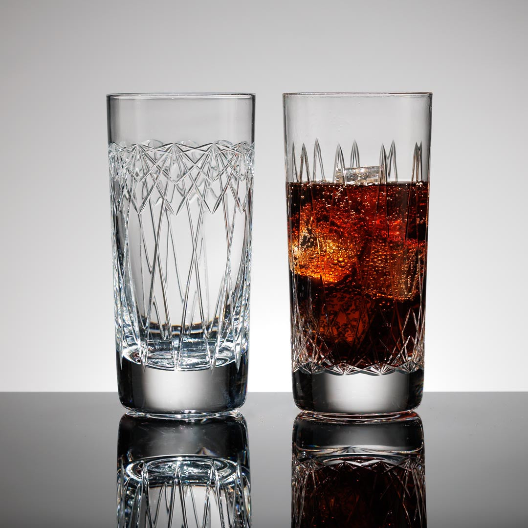 KALEIDOSCOPE - Large Highball glasses (PAIR)