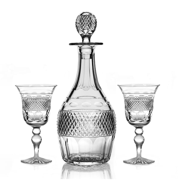 Grasmere Wine Decanter and pair of Large Wine glasses
