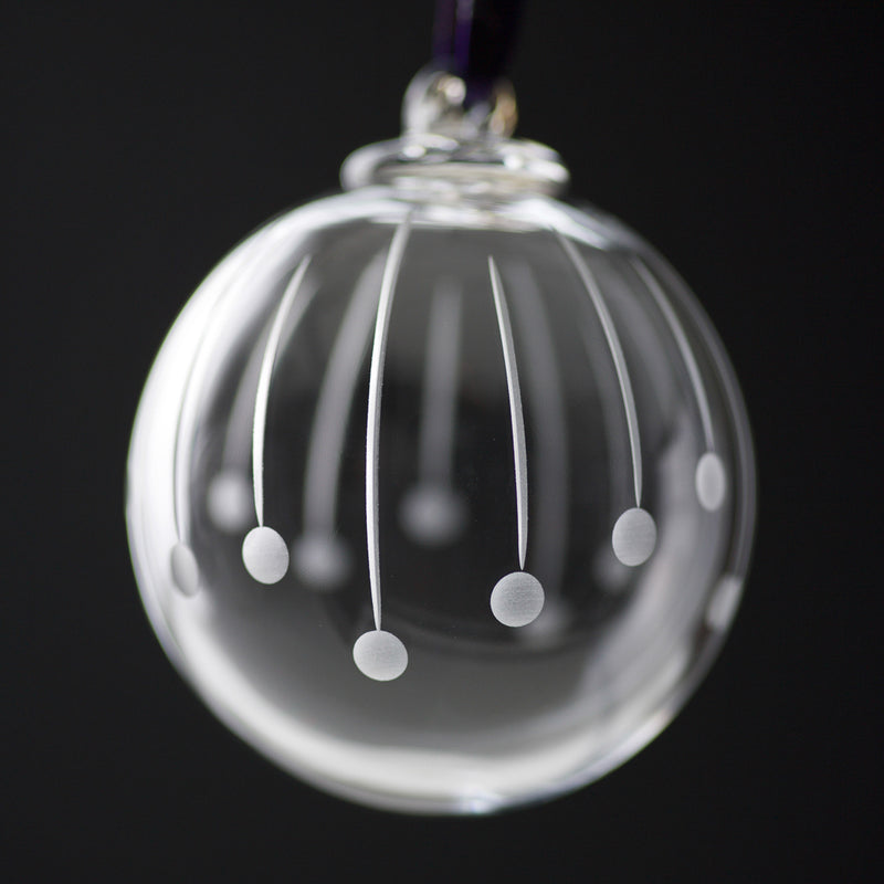 Shooting Star Satin Bauble (Slightly Imperfect)-Discontinued-End-of-Line.
